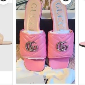 Gucci Nappa Pink Sandals